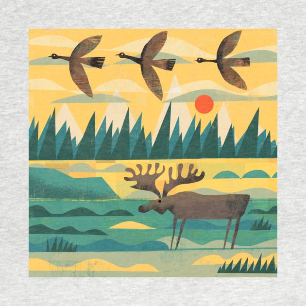 Geese and Moose by Gareth Lucas